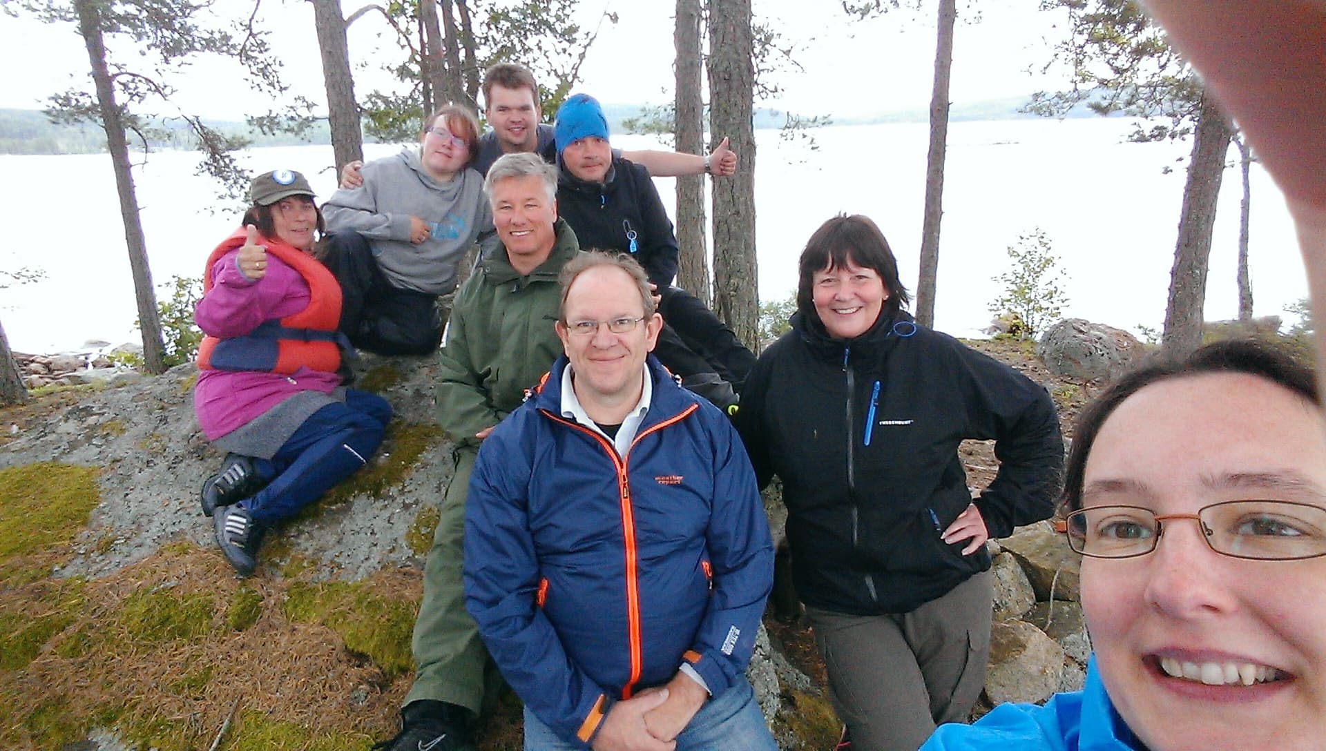 Fellesbilde på kanotur