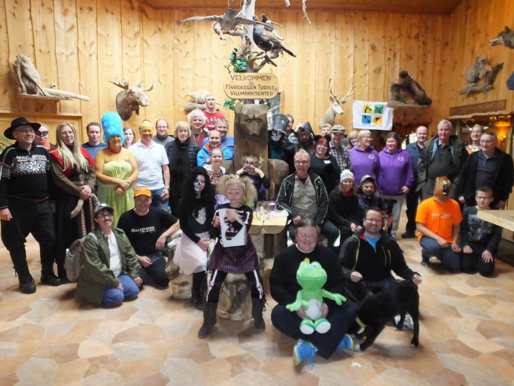 Gruppebilde fra Halloween eventet 2015
