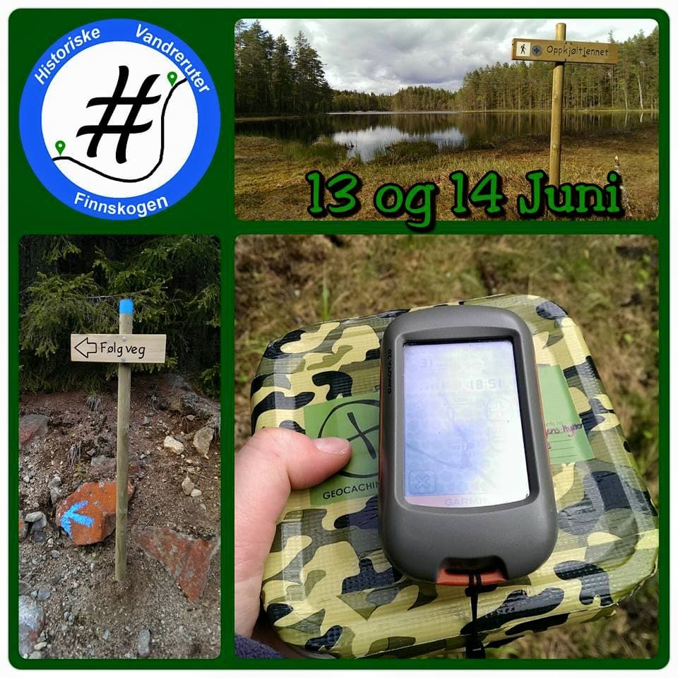 Fotomontasje fra åpninga til HV ruta 13 og 14 juni