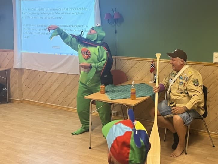 Schignal og wacky forteller om reisen over dammen